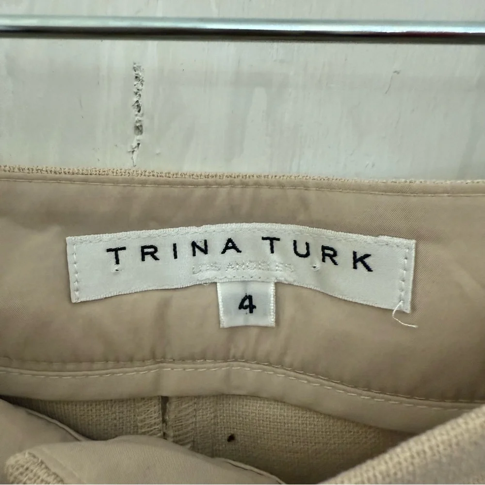 Trina Turk Tan Hermosa Dressy Casual Shorts • 4 - Picture 3 of 7